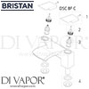 Bristan Descent Bath Filler Tap Spares